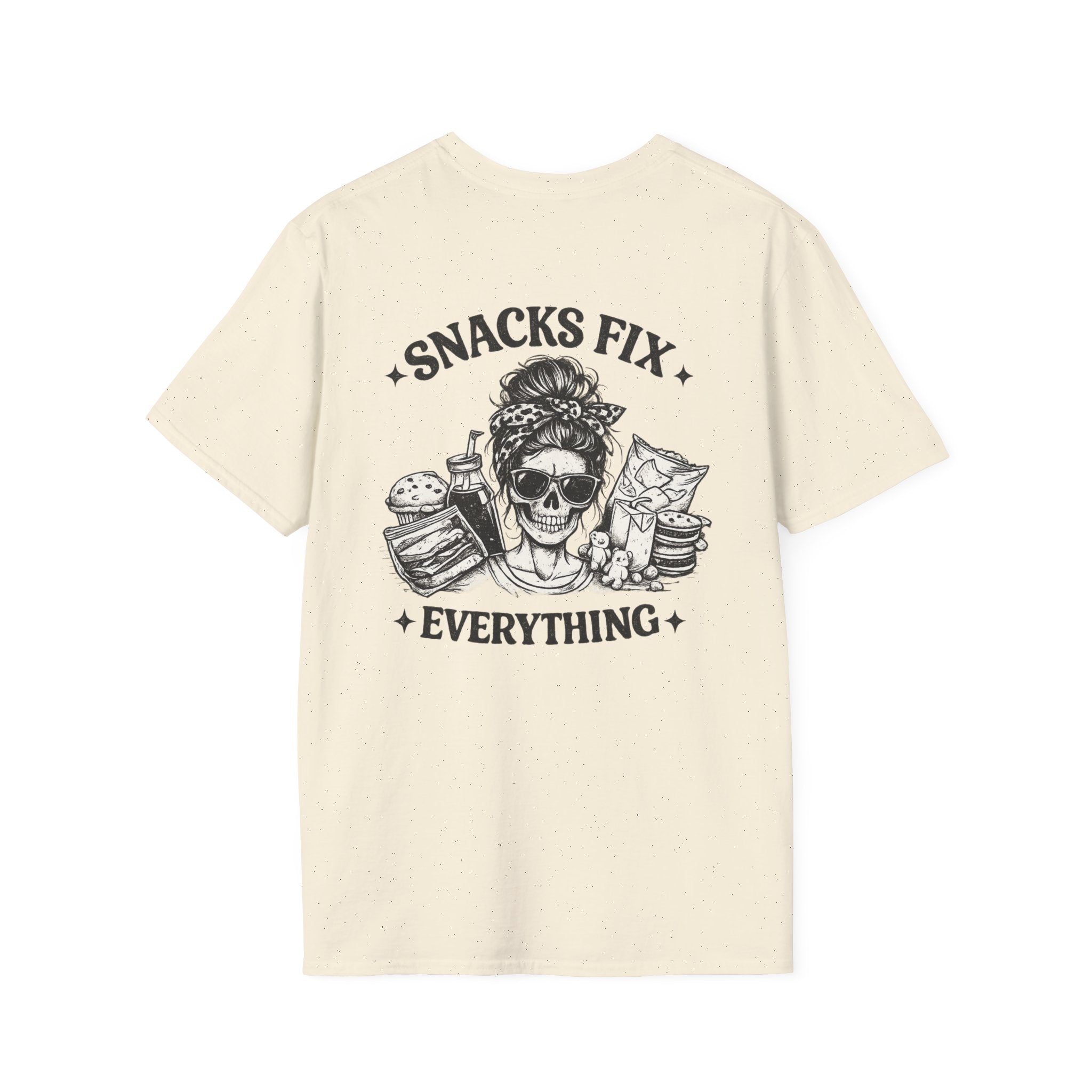 Snacks Fix Everything T-Shirt — Casual Mom Graphic Tee