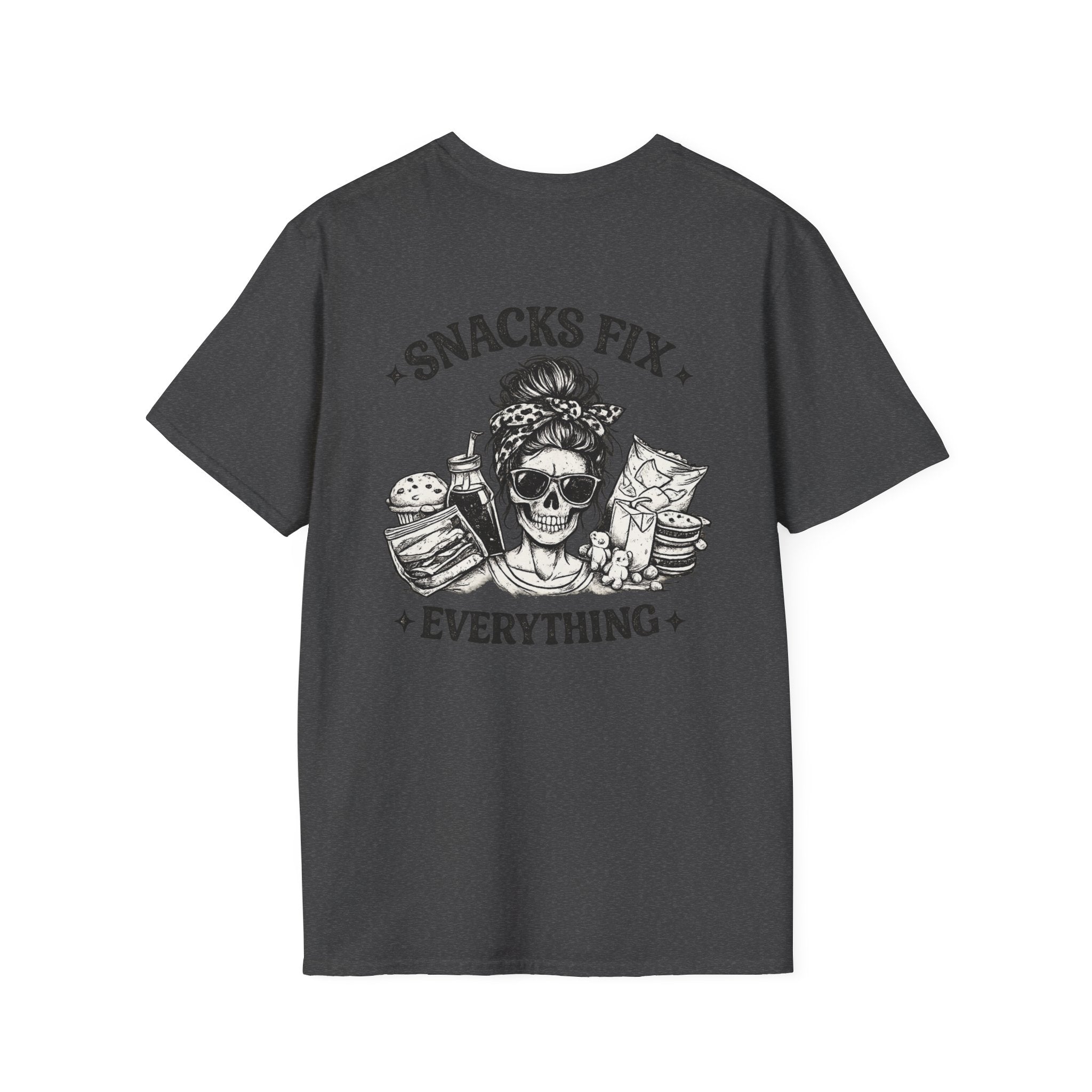Snacks Fix Everything T-Shirt — Casual Mom Graphic Tee