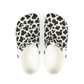 Cow Print Foam Clogs — Lightweight Slip-On Shoes