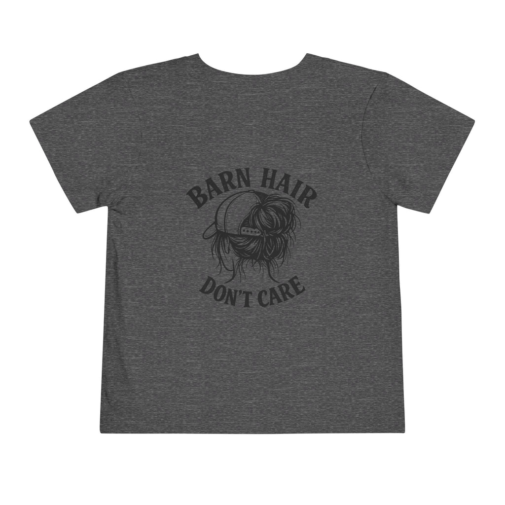 Toddler Tee — “Barn Hair Don’t Care” Farm Kids T‑Shirt (Feral Kids Club)