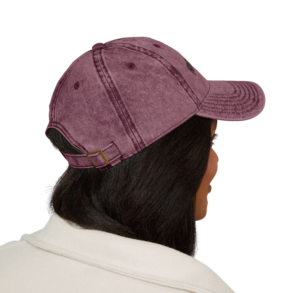 Vintage Embroidered Cap — "Feral Moms Club" Distressed Hat
