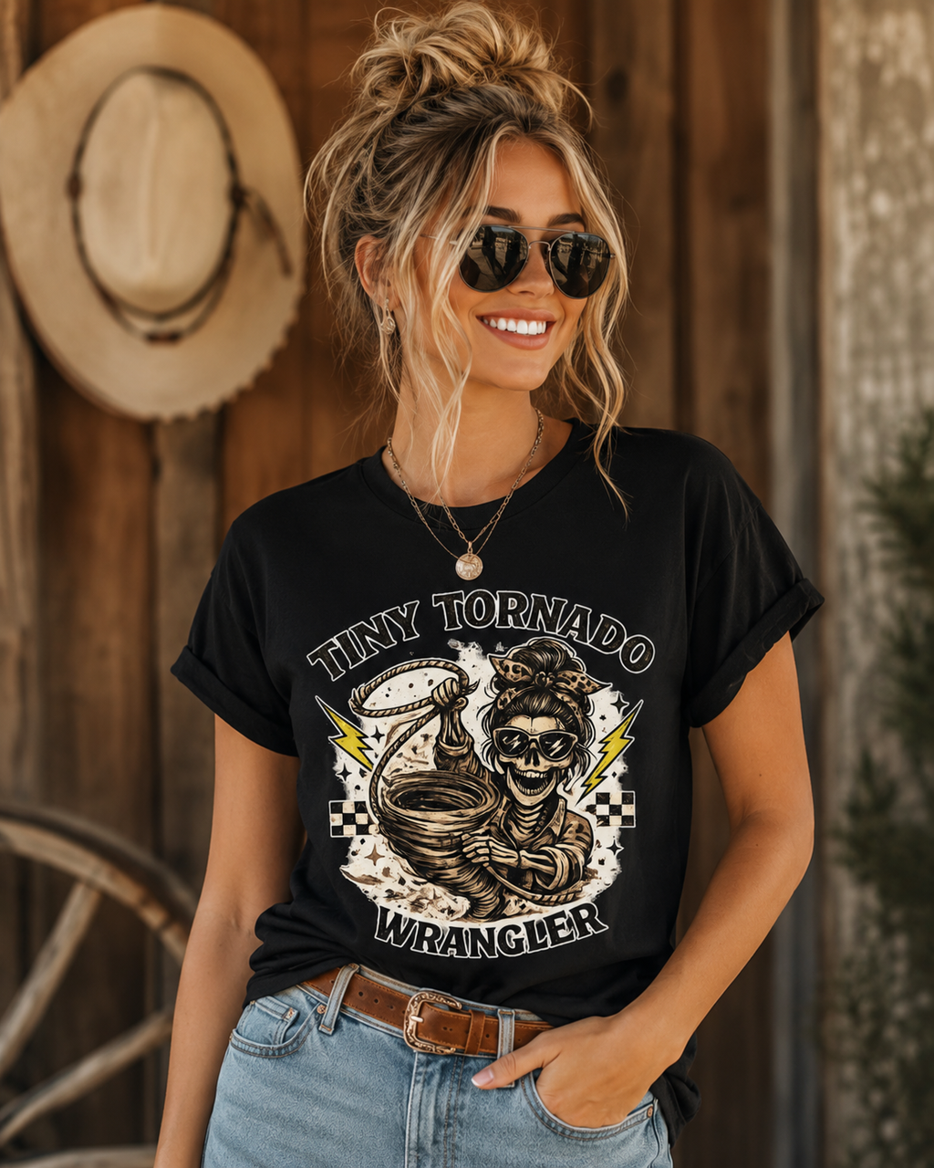 Tiny Tornado Wrangler T-Shirt — Kid Wrangler Graphic Tee