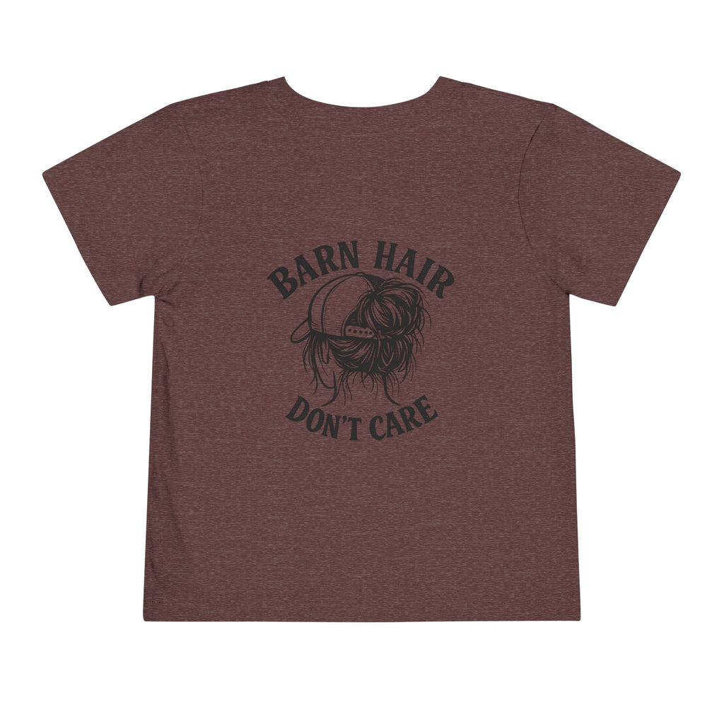 Toddler Tee — “Barn Hair Don’t Care” Farm Kids T‑Shirt (Feral Kids Club)