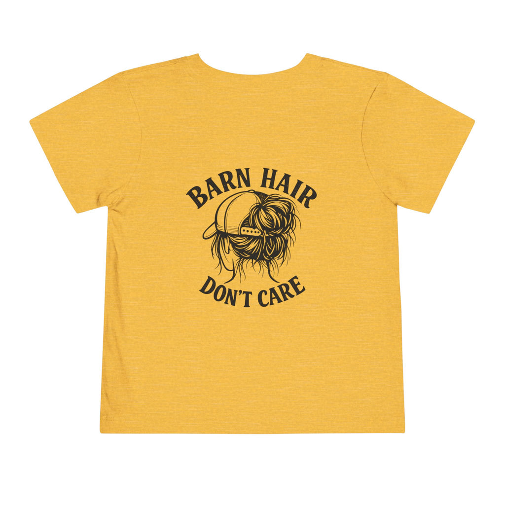 Toddler Tee — “Barn Hair Don’t Care” Farm Kids T‑Shirt (Feral Kids Club)