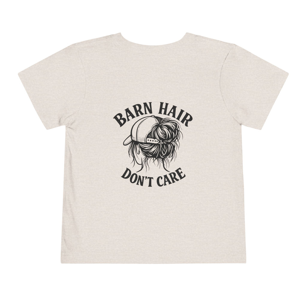 Toddler Tee — “Barn Hair Don’t Care” Farm Kids T‑Shirt (Feral Kids Club)