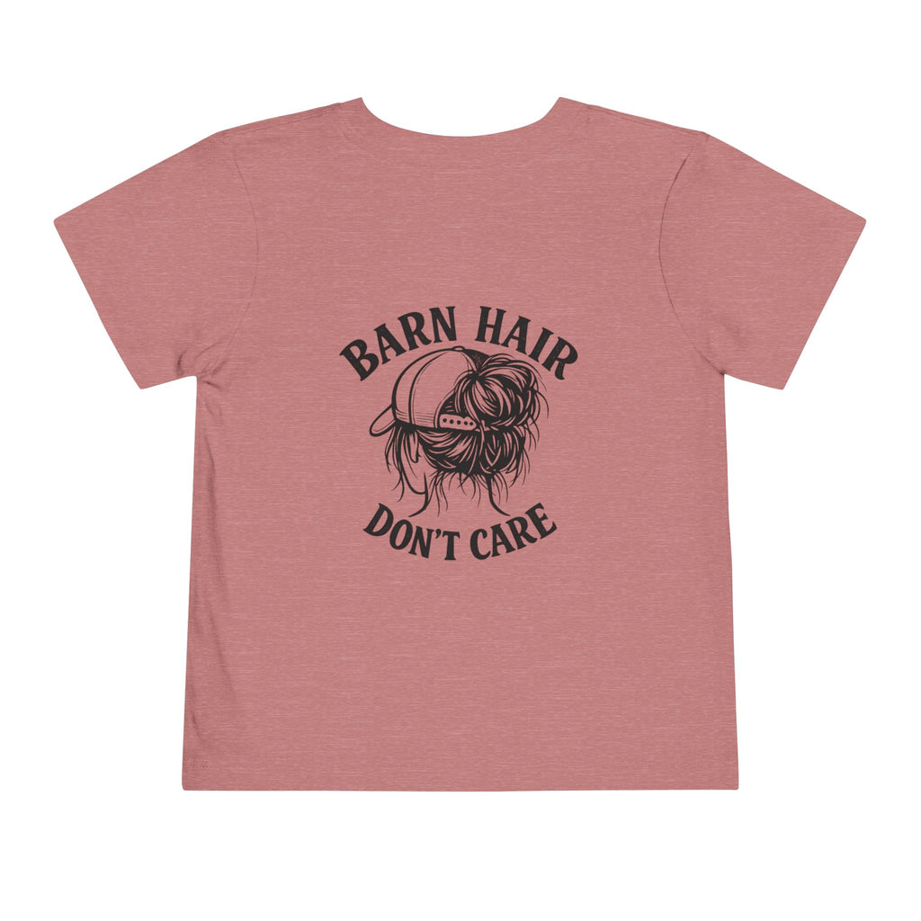 Toddler Tee — “Barn Hair Don’t Care” Farm Kids T‑Shirt (Feral Kids Club)