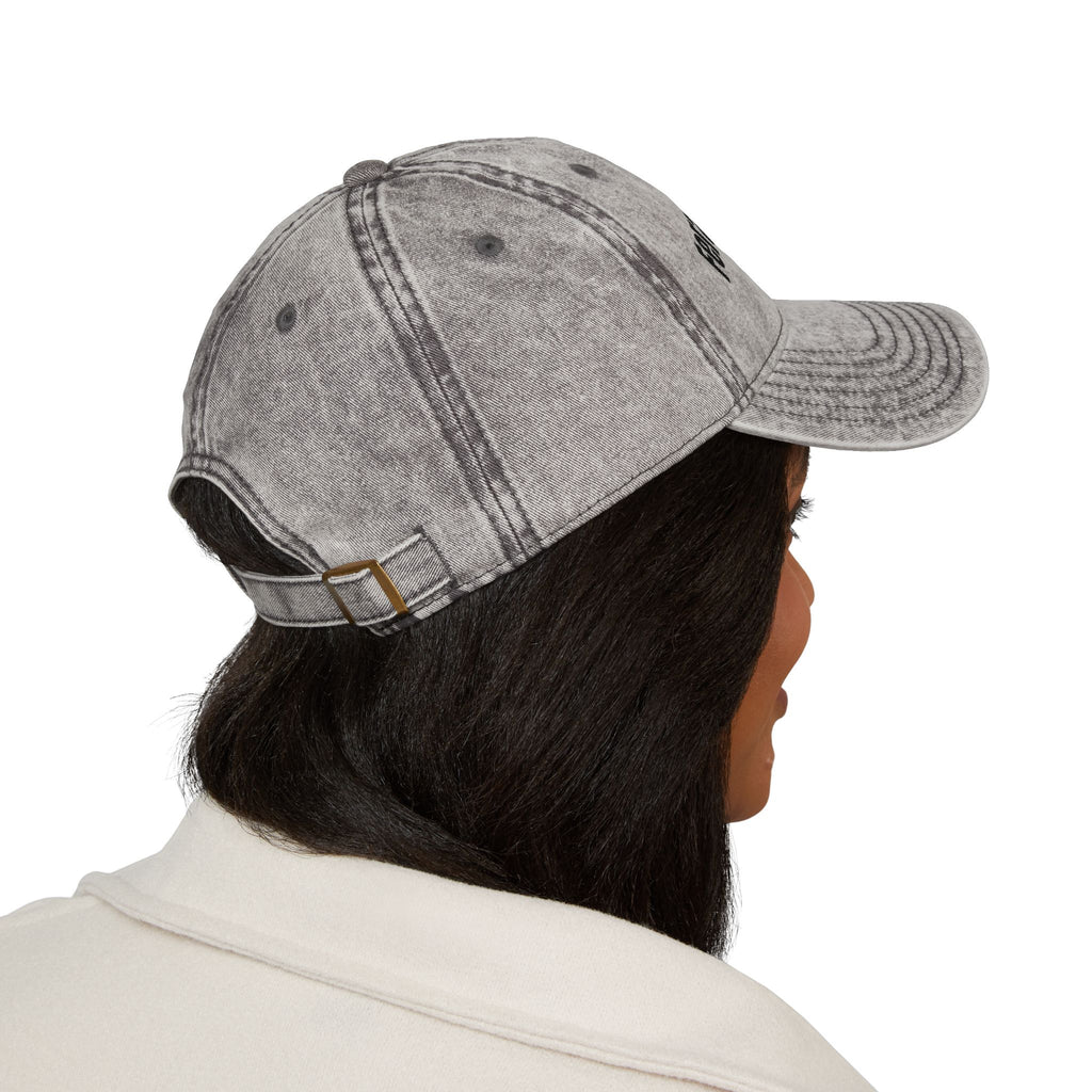 Vintage Embroidered Cap — "Feral Moms Club" Distressed Hat